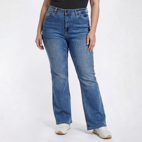 Juniors Plus Gogo Jeans High Rise 1 Button Rhinestone Jeans alternate view